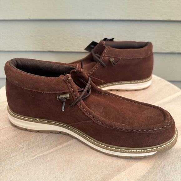 Eddie Bauer Men’s Chukka Boots Size 12 Caribou Brown Suede Leather New - Picture 5 of 12